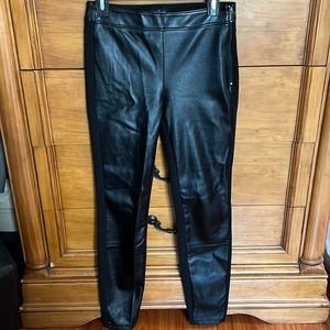 Faux leather leggings